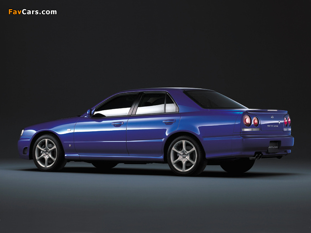Nissan Skyline GT Turbo Sedan (ER34) 2000–01 wallpapers (640 x 480)