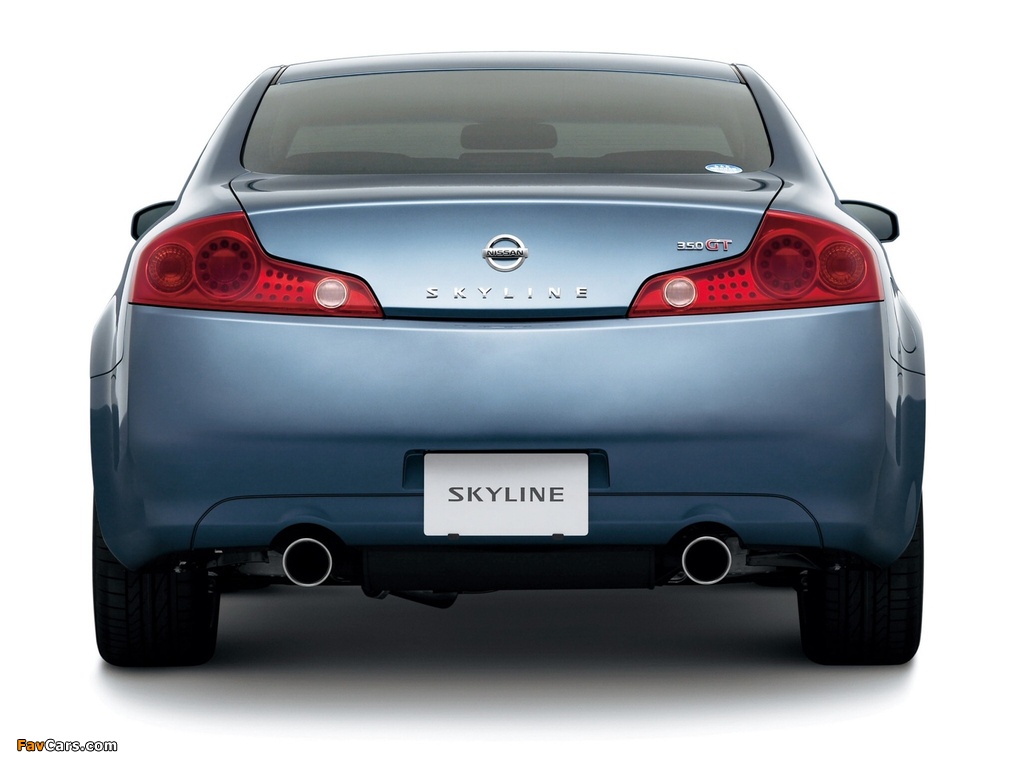 Nissan Skyline Coupe (CV35) 2003–07 wallpapers (1024 x 768)