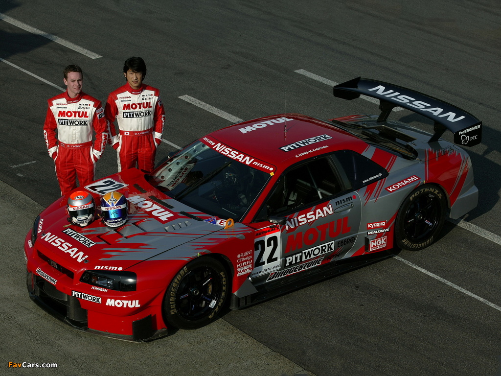 Photos of Nissan Skyline GT-R JGTC Race Car (BNR34) 1999–2003 (1024 x 768)