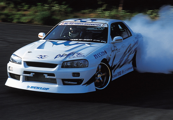 Photos of Blitz Nissan Skyline D1 Drifting (ER34) 2000
