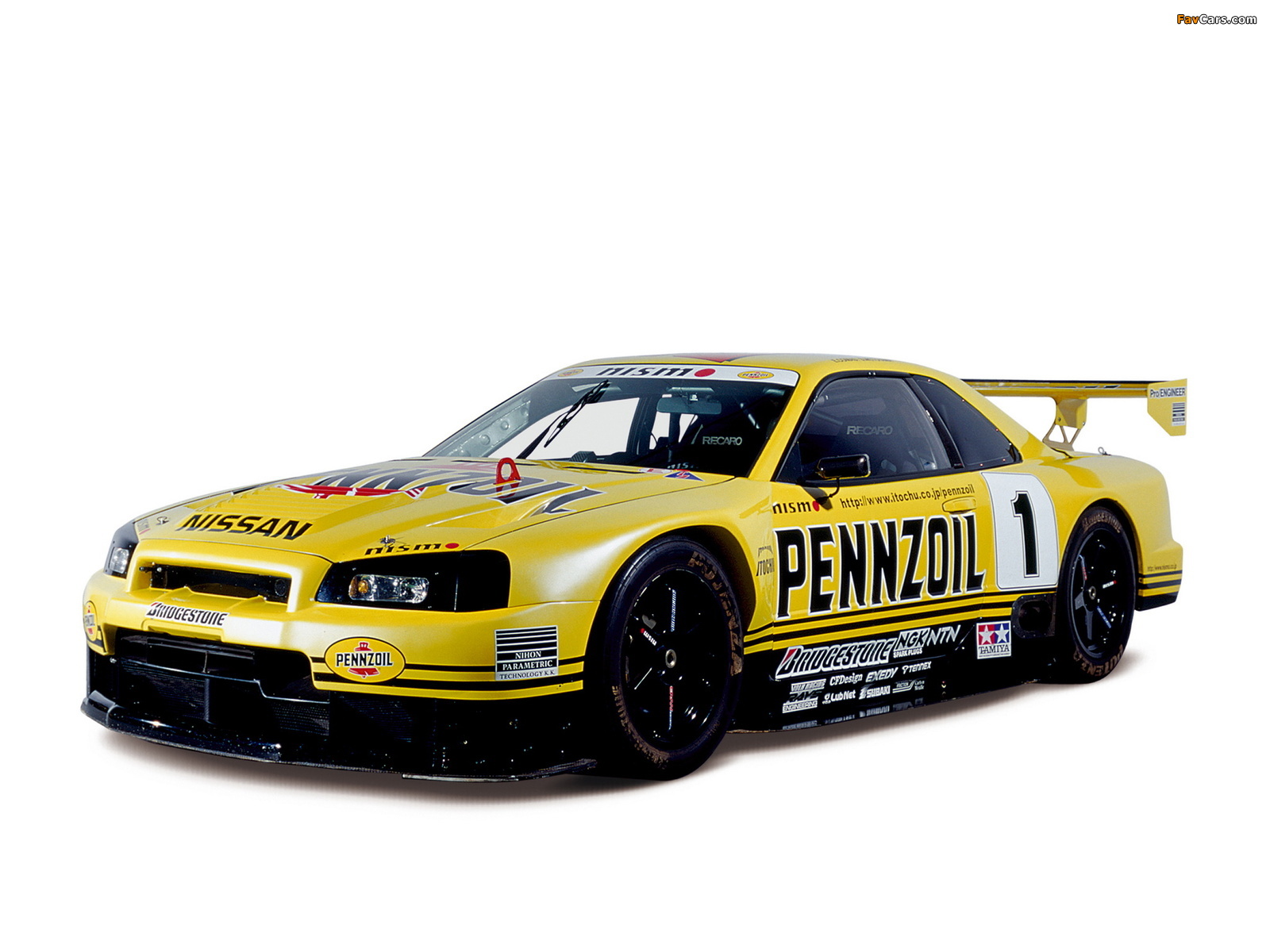 Nissan Skyline GT-R JGTC Race Car (BNR34) 1999–2003 wallpapers (1600 x 1200)