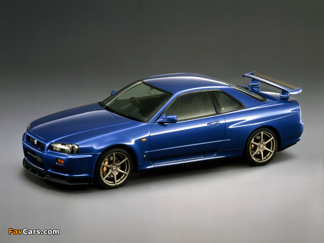 Nissan Skyline GT-R V-spec (BNR34) 1999–2002 wallpapers (640 x 480)