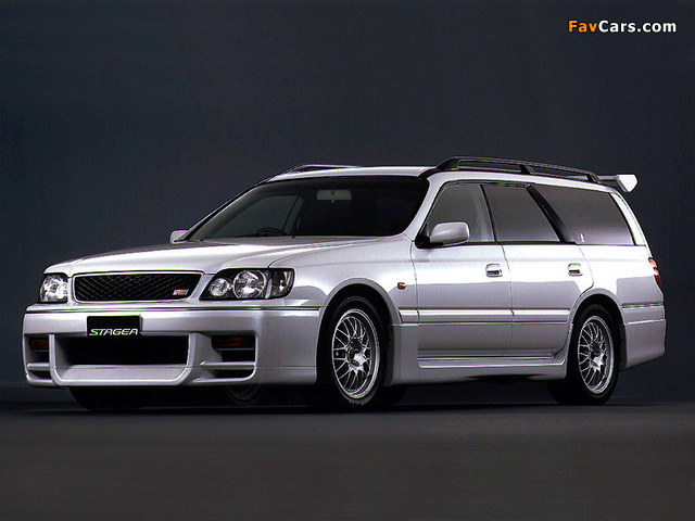 Nissan Stagea Autech Version (E-WGNC34) 1997–2001 wallpapers (640 x 480)