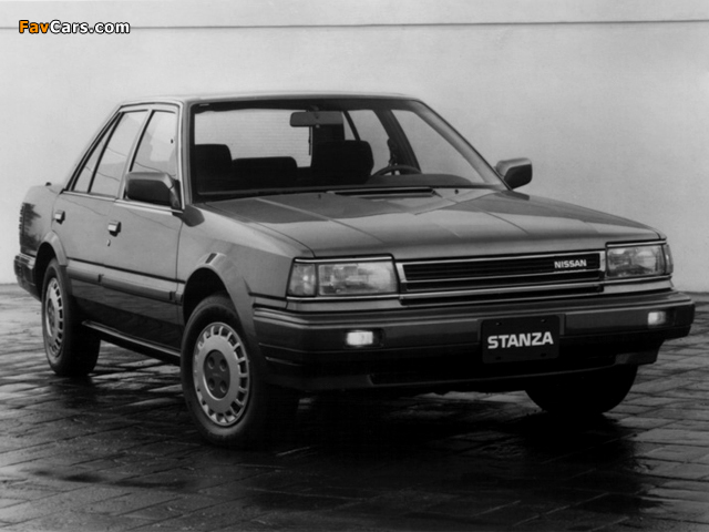 Nissan Stanza Sedan US-spec (T12) 1986–88 photos (640 x 480)