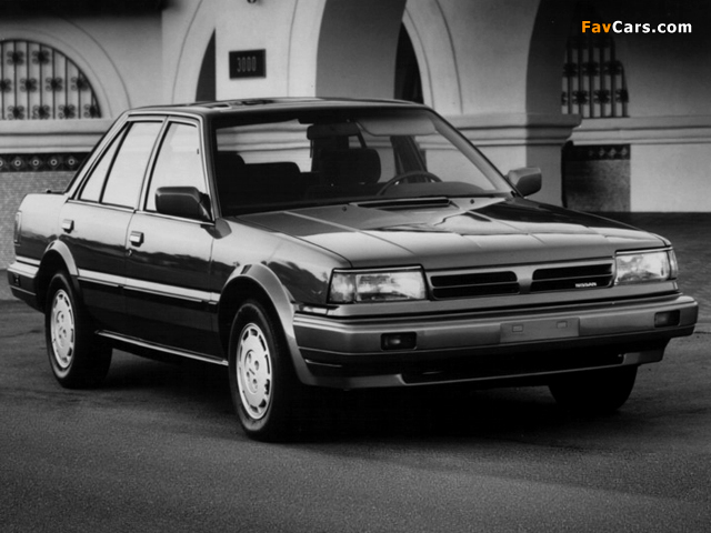 Nissan Stanza Sedan US-spec (T12) 1988–90 wallpapers (640 x 480)