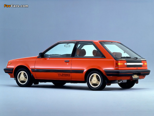 Images of Nissan Sunny Turbo Leprix 3-door (B11) 1982–85 (640 x 480)