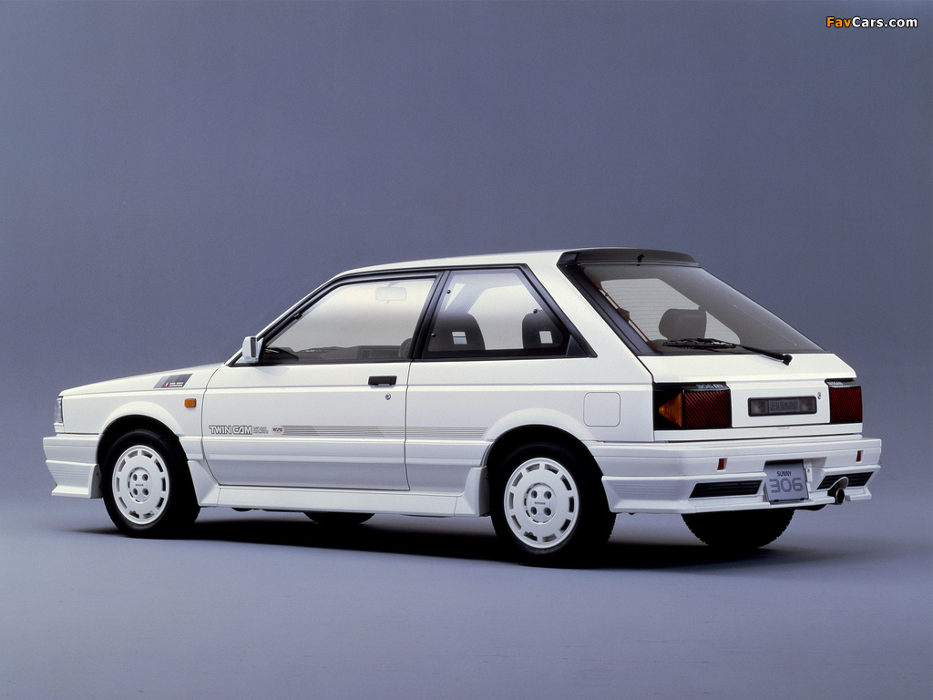Images of Nissan Sunny 306 Twin Cam Nismo (B12) 1986–87 (1024 x 768)
