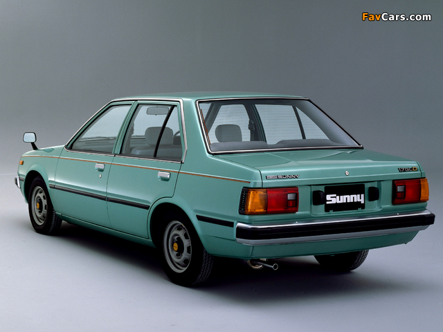 Nissan Sunny Sedan (B11) 1981–85 images (640 x 480)