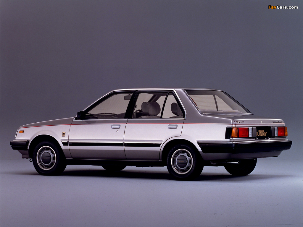 Nissan Sunny Sedan (B11) 1981–85 photos (1024 x 768)
