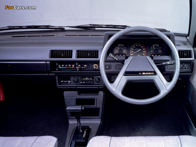 Nissan Sunny Sedan (B11) 1981–85 wallpapers (640 x 480)