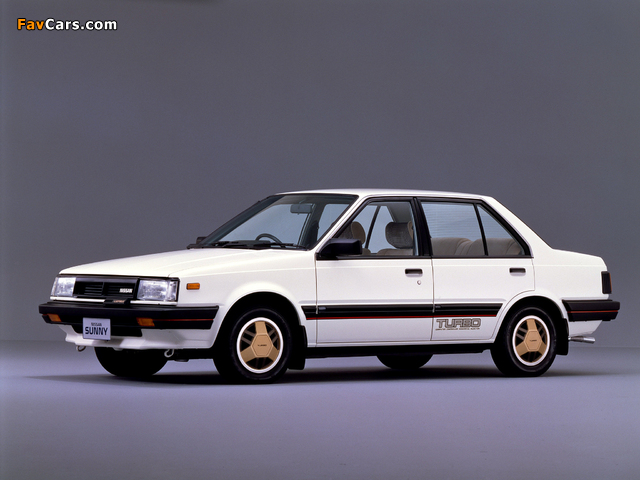 Nissan Sunny Turbo Leprix Sedan (B11) 1982–85 pictures (640 x 480)