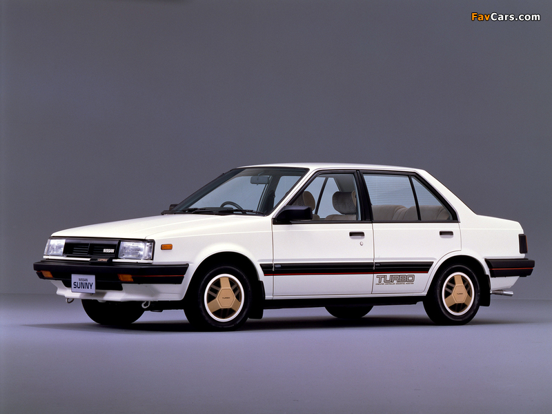 Nissan Sunny Turbo Leprix Sedan (B11) 1982–85 pictures (800 x 600)