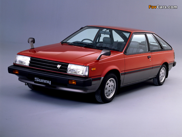 Nissan Sunny Coupe JP-spec (B11) 1983–85 photos (640 x 480)