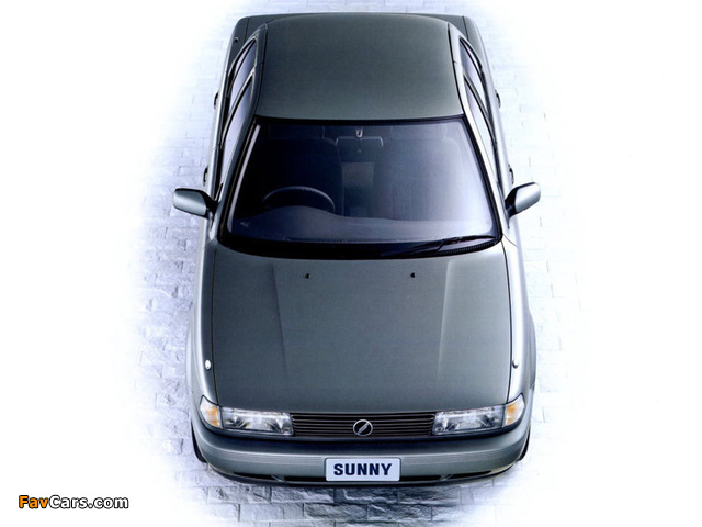 Nissan Sunny Sedan (N14) 1990–95 images (640 x 480)