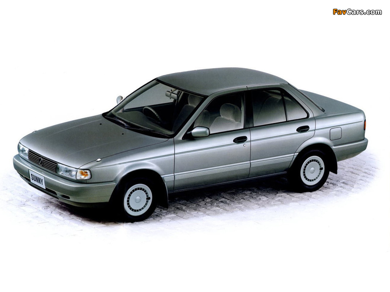 Nissan Sunny Sedan (N14) 1990–95 photos (800 x 600)
