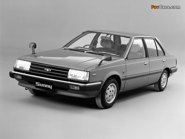 Photos of Nissan Sunny Sedan (B11) 1981–85 (640 x 480)