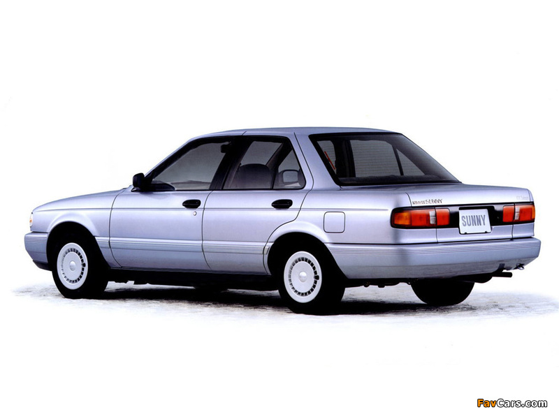 Pictures of Nissan Sunny Sedan (N14) 1990–95 (800 x 600)