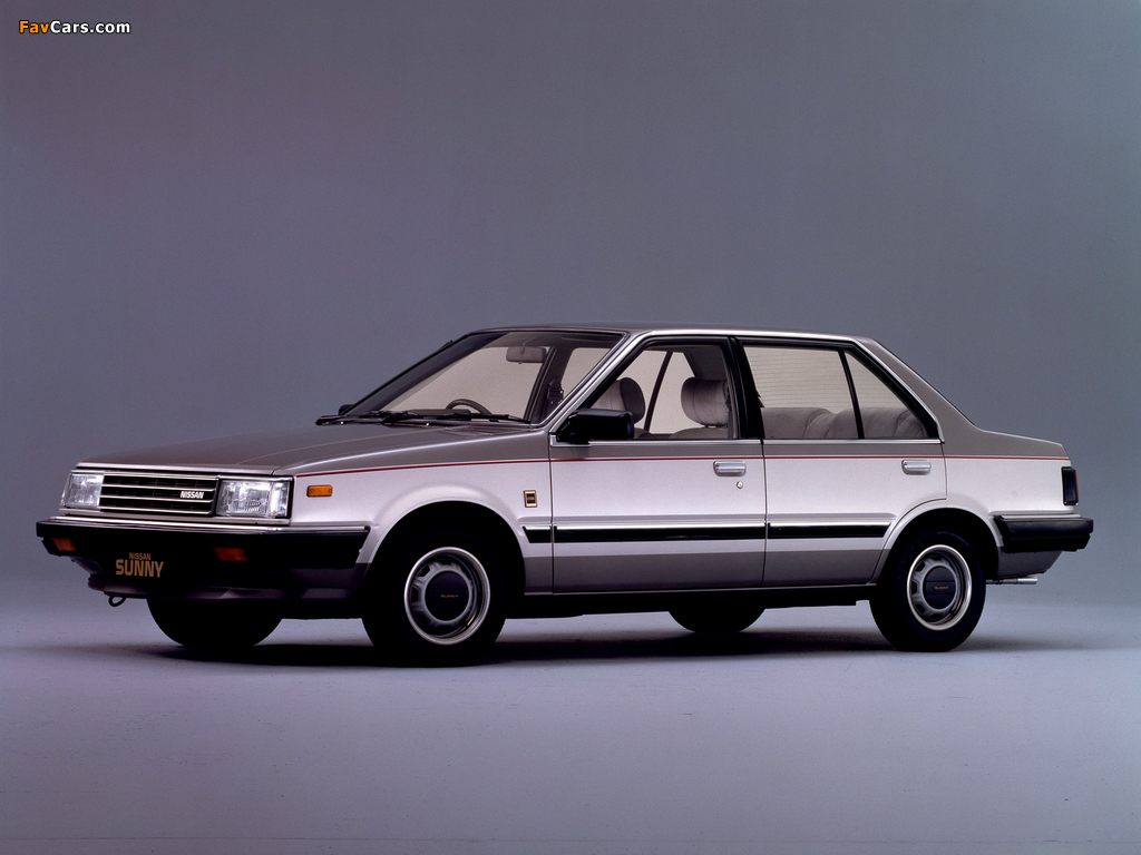 Nissan Sunny Sedan (B11) 1981–85 wallpapers (1024 x 768)