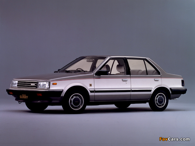 Nissan Sunny Sedan (B11) 1981–85 wallpapers (640 x 480)