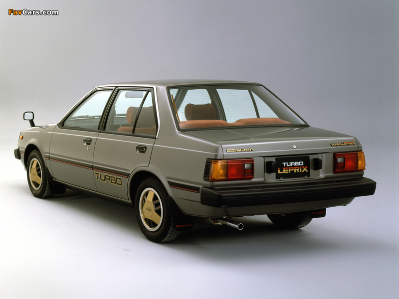 Nissan Sunny Turbo Leprix Sedan (B11) 1982–85 wallpapers (800 x 600)