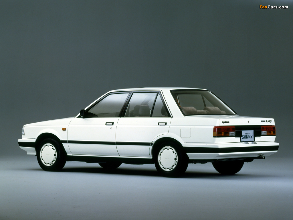Nissan Sunny Sedan (B12) 1985–87 wallpapers (1024 x 768)