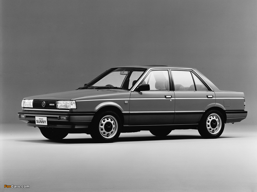 Nissan Sunny Sedan (B12) 1985–87 wallpapers (1024 x 768)