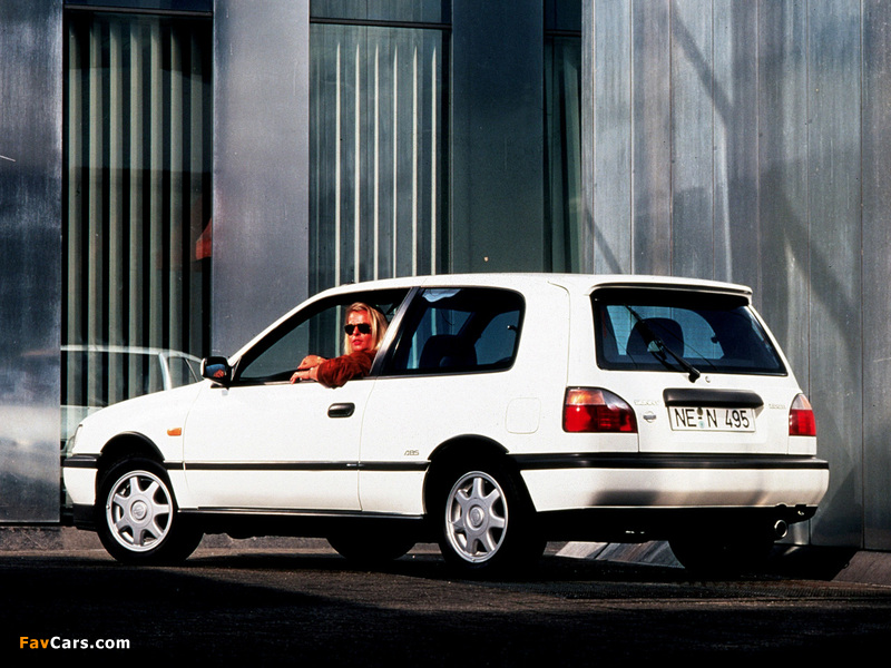 Nissan Sunny 3-door (N14) 1990–95 wallpapers (800 x 600)