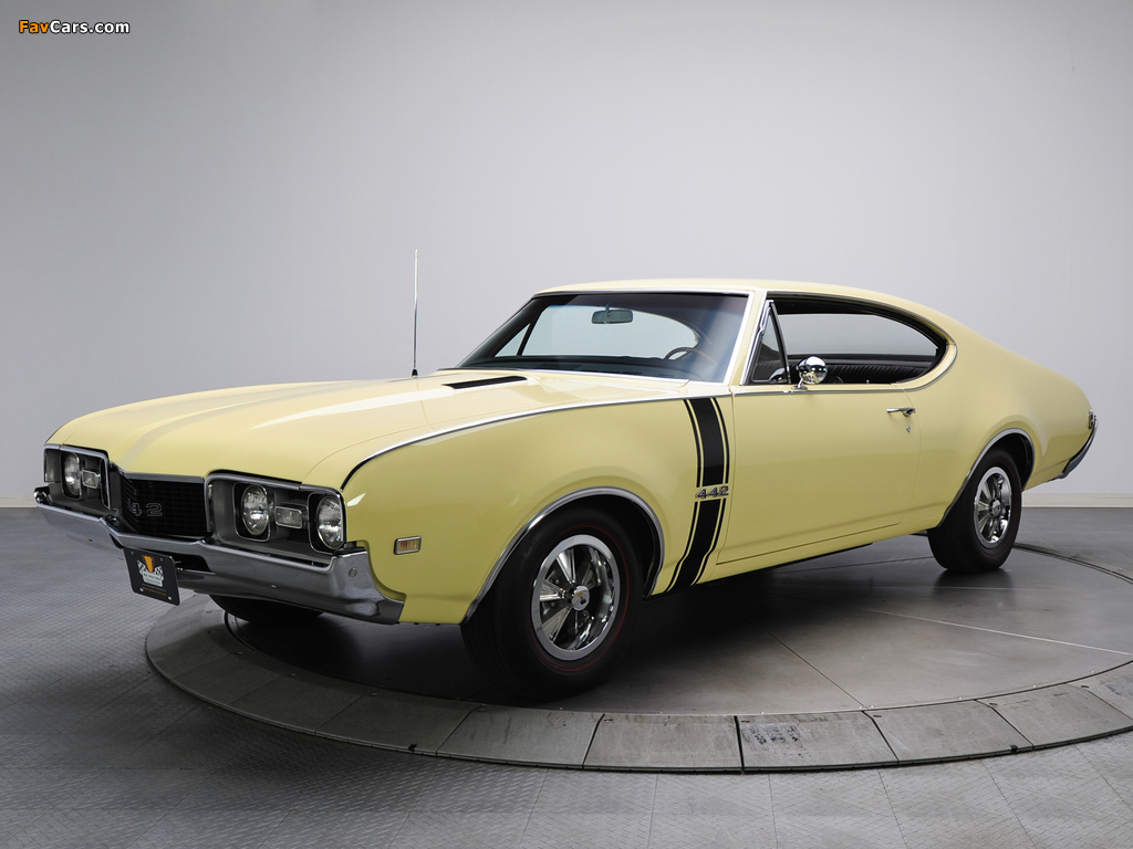 Oldsmobile 442 Holiday Coupe (4487) 1968 wallpapers (1024 x 768)