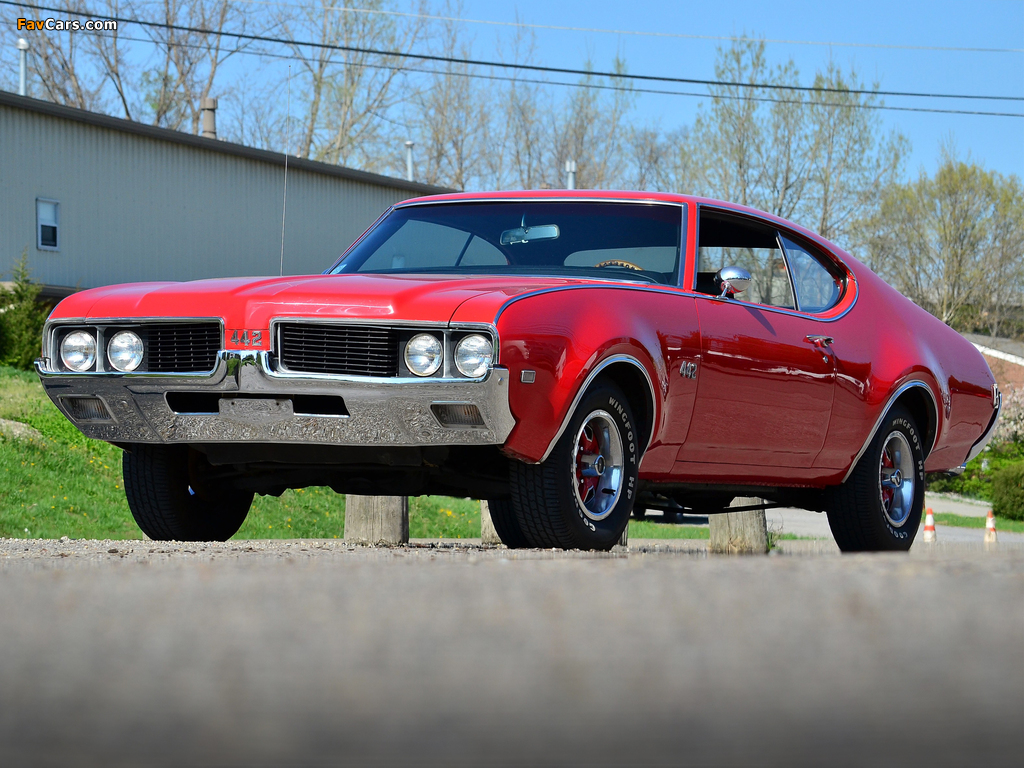 Oldsmobile 442 Holiday Coupe (4487) 1969 wallpapers (1024 x 768)