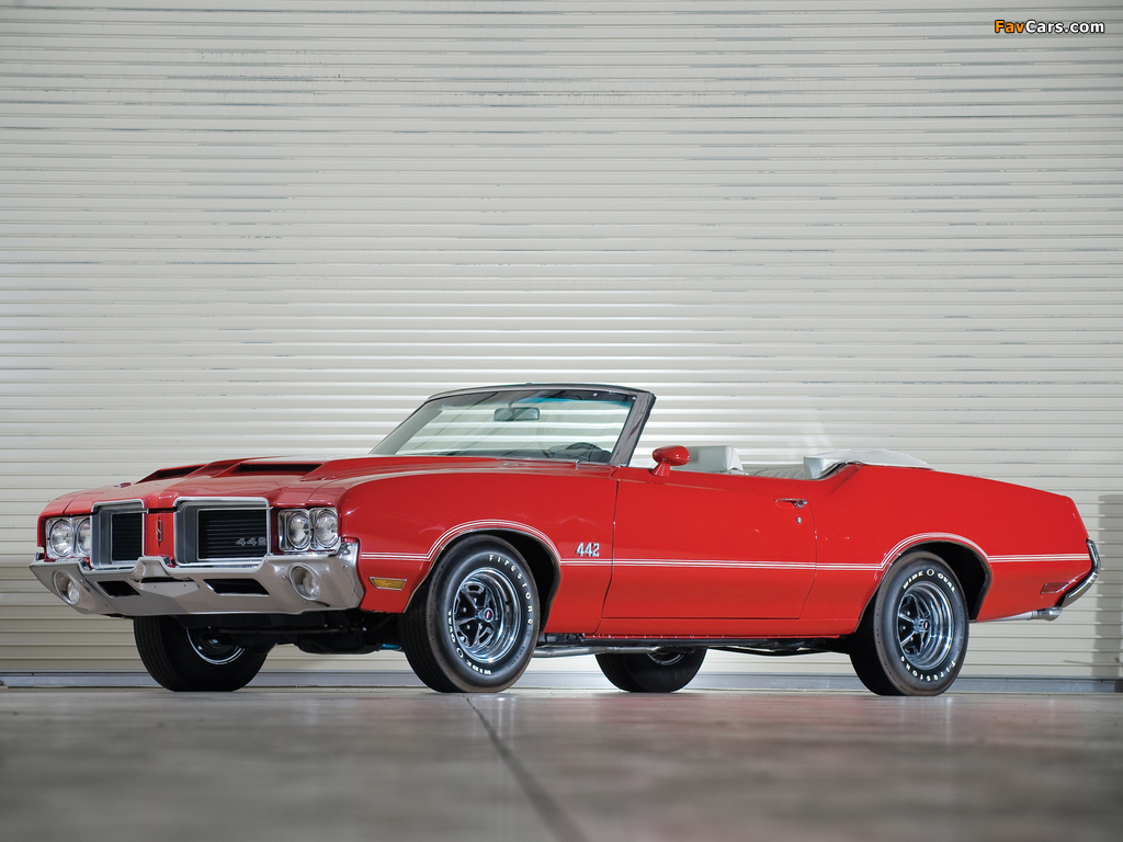 Oldsmobile 442 Convertible (4467) 1971 wallpapers (1024 x 768)