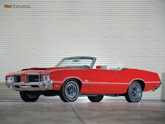 Oldsmobile 442 Convertible (4467) 1971 wallpapers (640 x 480)