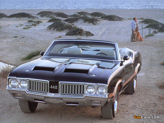Photos of Oldsmobile 442 W-30 Convertible (4467) 1970 (640 x 480)