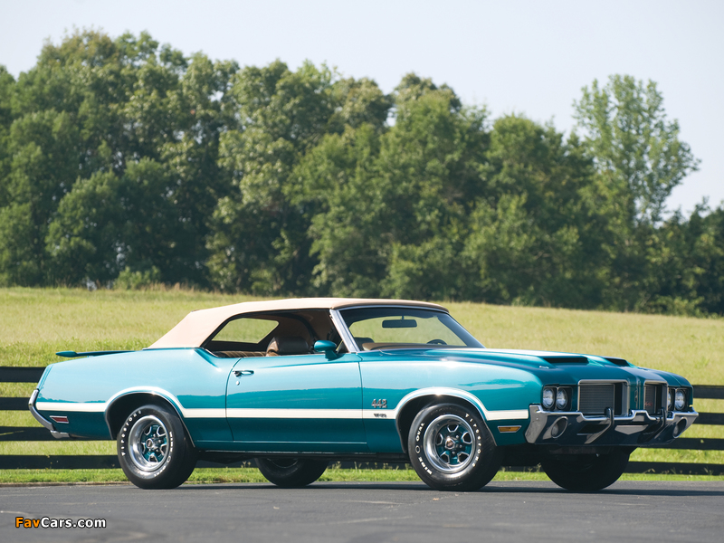 Pictures of Oldsmobile Cutlass 442 W-30 Convertible 1972 (800 x 600)