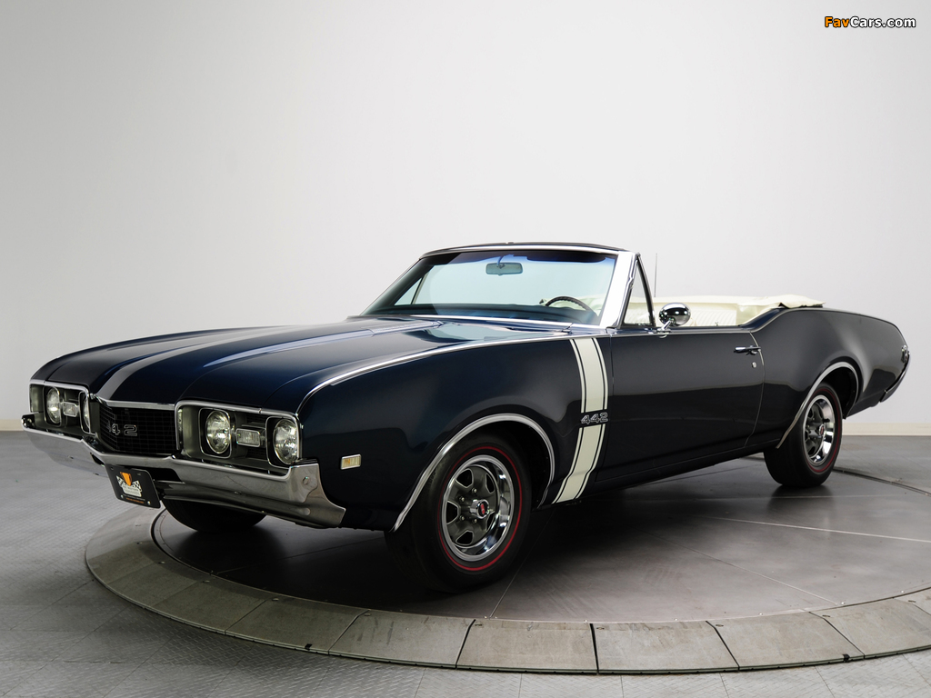 Oldsmobile 442 Convertible (4467) 1968 wallpapers (1024 x 768)