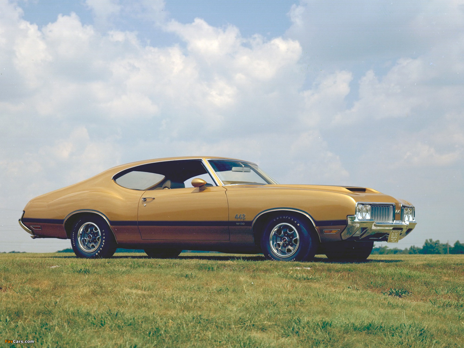 Oldsmobile 442 W-30 Holiday Coupe (4487) 1970 wallpapers (1600 x 1200)