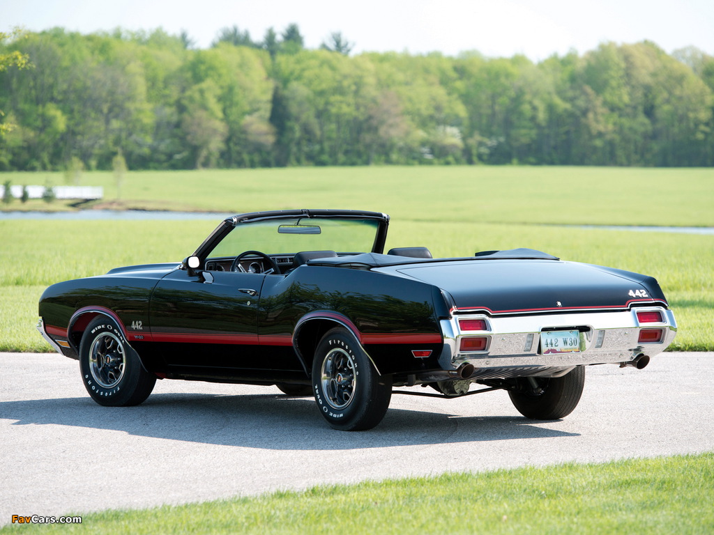 Oldsmobile 442 W-30 Convertible (4467) 1971 wallpapers (1024 x 768)