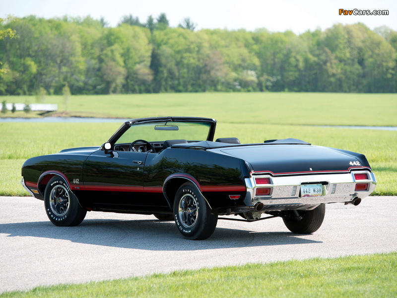 Oldsmobile 442 W-30 Convertible (4467) 1971 wallpapers (800 x 600)
