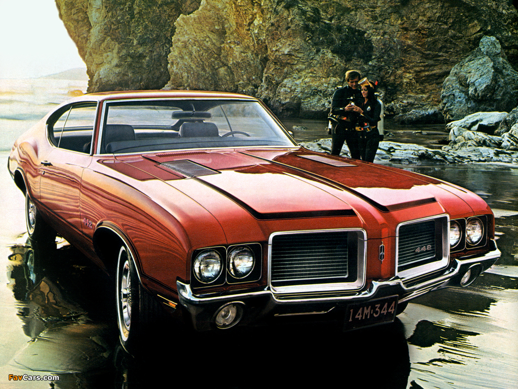 Oldsmobile Cutlass 442 W-29 Hardtop Coupe 1972 wallpapers (1024 x 768)