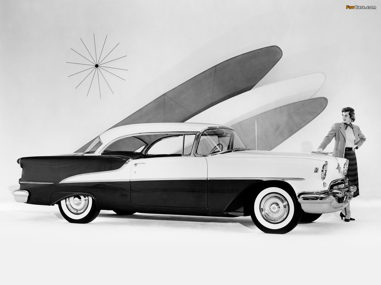 Oldsmobile 88 Holiday Coupe (3637) 1955 pictures (1280 x 960)