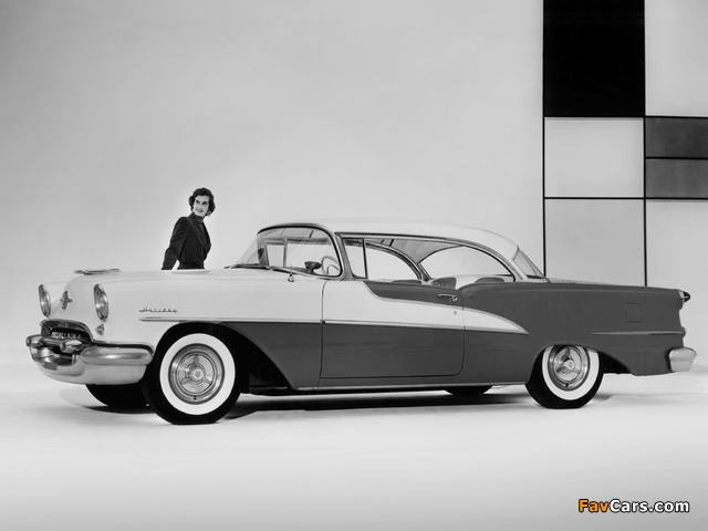 Oldsmobile 98 Holiday Coupe (3037) 1955 pictures (640 x 480)