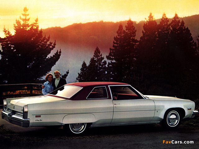 Oldsmobile 98 Luxury Coupe (V37) 1975 wallpapers (640 x 480)