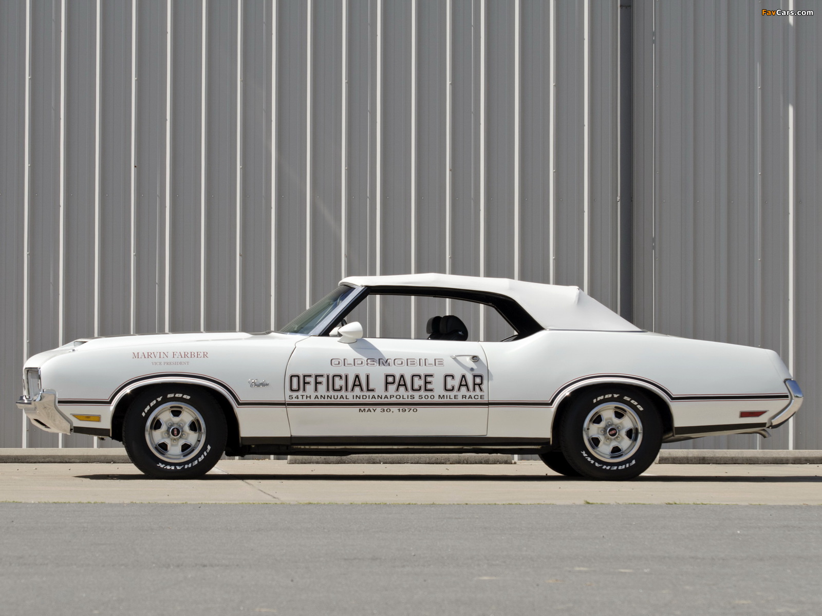 Images of Oldsmobile Cutlass Supreme Convertible Indy 500 Pace Car (4267) 1970 (1600 x 1200)