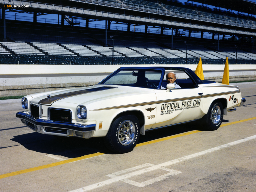 Oldsmobile Cutlass Indy 500 Pace Car 1974 pictures (1024 x 768)