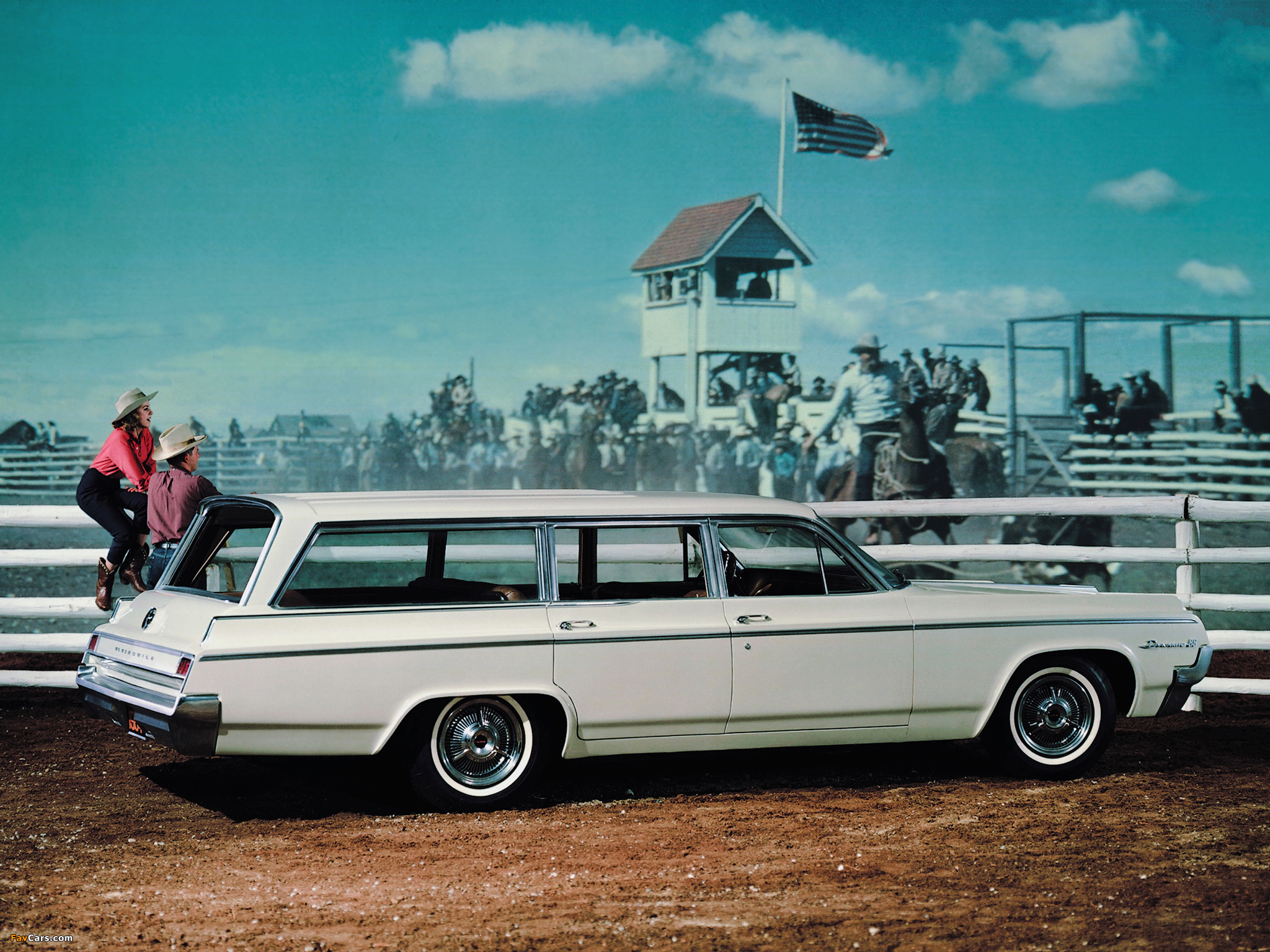 Oldsmobile Dynamic 88 Fiesta Station Wagon 1964 wallpapers (2048 x 1536)