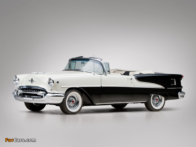 Oldsmobile Super 88 Convertible (3667DTX) 1955 pictures (640 x 480)