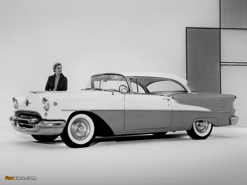 Oldsmobile Super 88 Holiday Coupe (3637D) 1955 wallpapers (800 x 600)