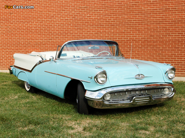 Oldsmobile Super 88 Convertible (3667DTX) 1957 wallpapers (640 x 480)