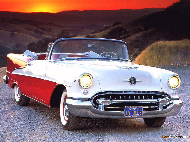 Pictures of Oldsmobile Super 88 Convertible (3667DTX) 1955 (800 x 600)