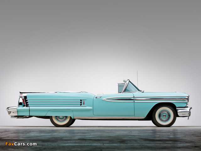 Pictures of Oldsmobile Super 88 J-2 Convertible (3667DTX) 1958 (640 x 480)