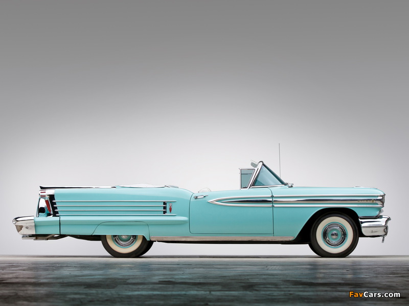Pictures of Oldsmobile Super 88 J-2 Convertible (3667DTX) 1958 (800 x 600)
